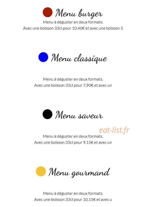 Le Fournil Saint André — carte page 13