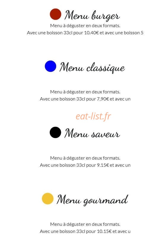 Le Fournil Saint André — carte page 13