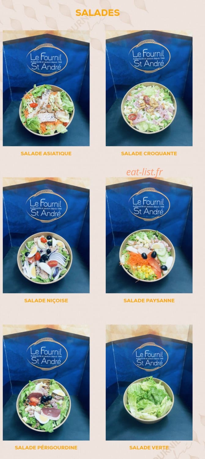 Le Fournil Saint André — carte page 6