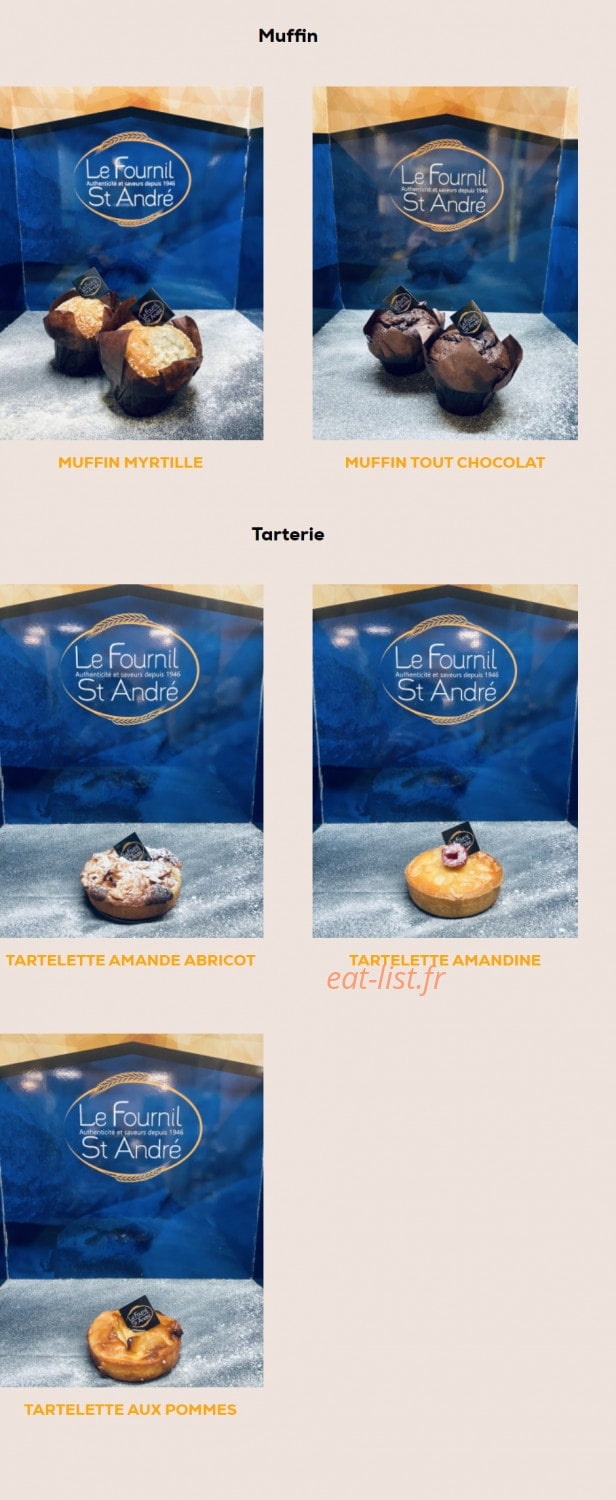 Le Fournil Saint André — carte page 5