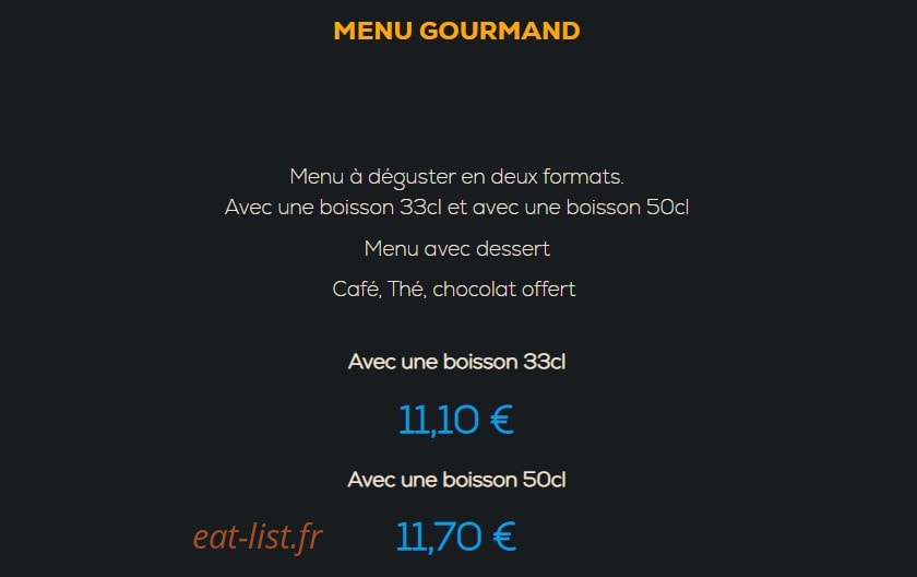 Le Fournil Saint André — carte page 11