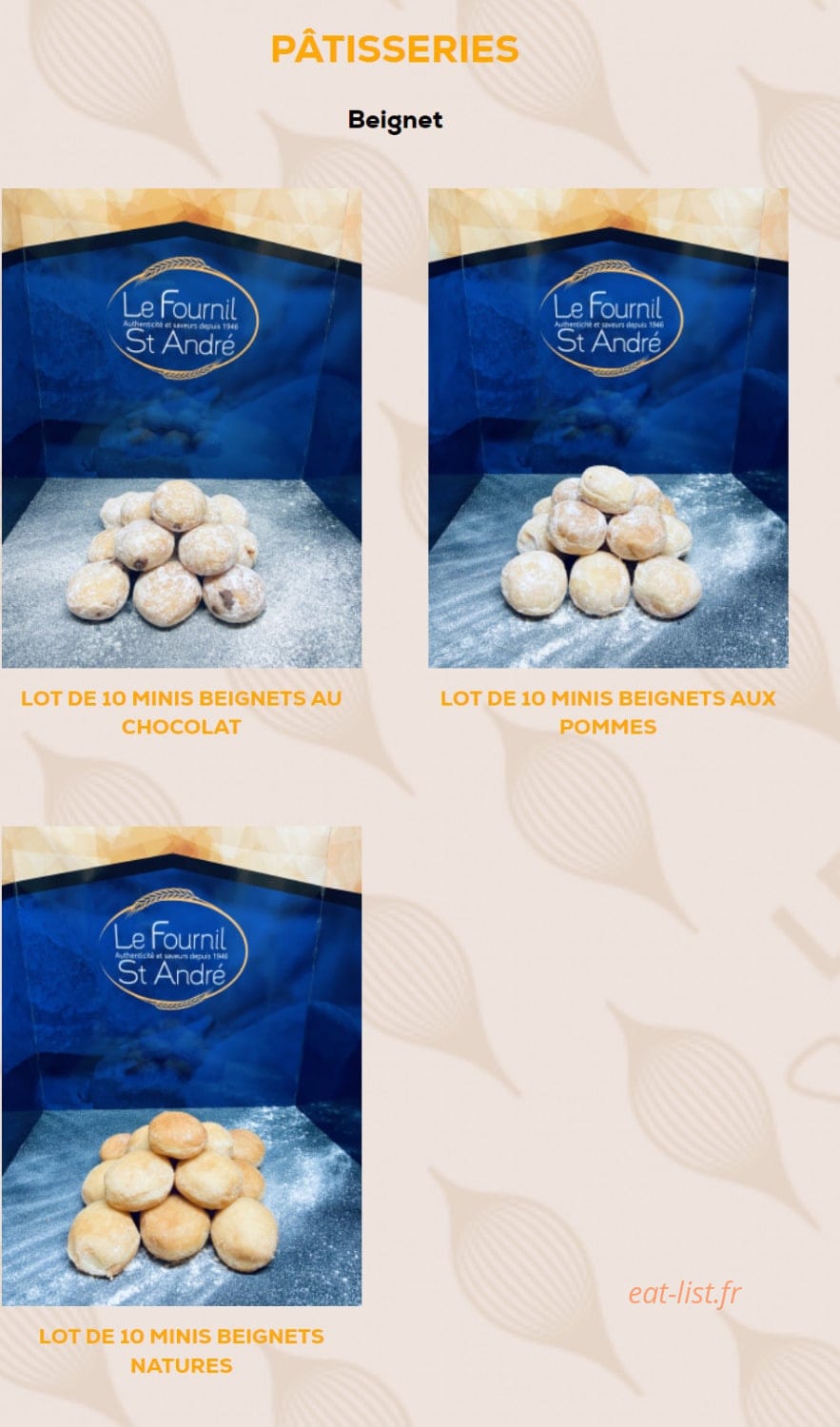Le Fournil Saint André — carte page 2
