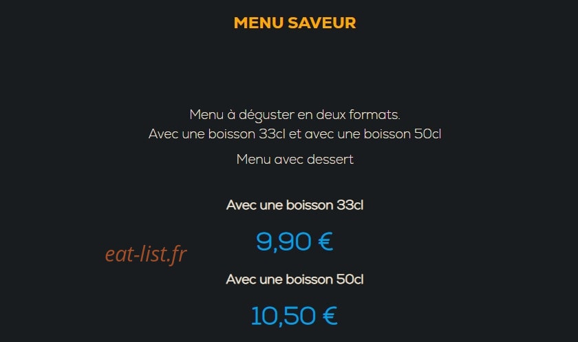 Le Fournil Saint André — carte page 10