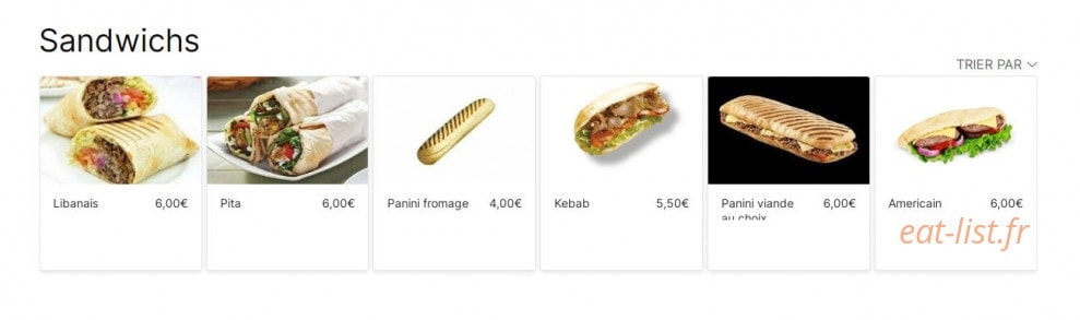 Mac Kebab — carte page 3