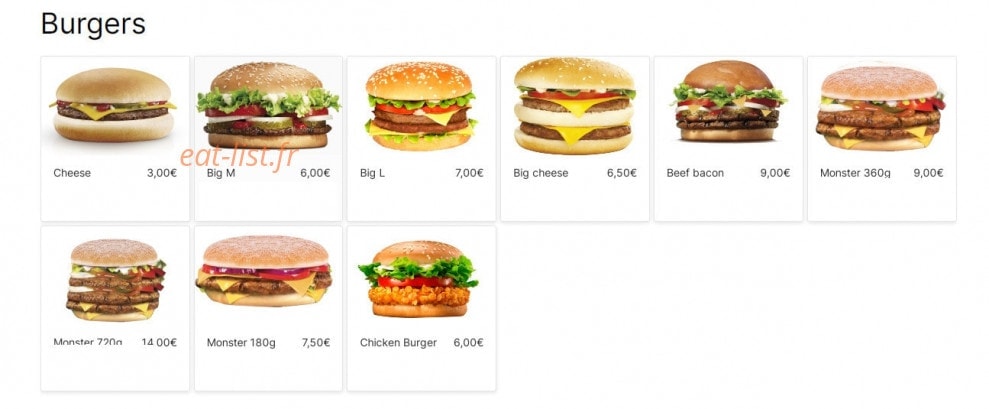 Mac Kebab — carte page 4