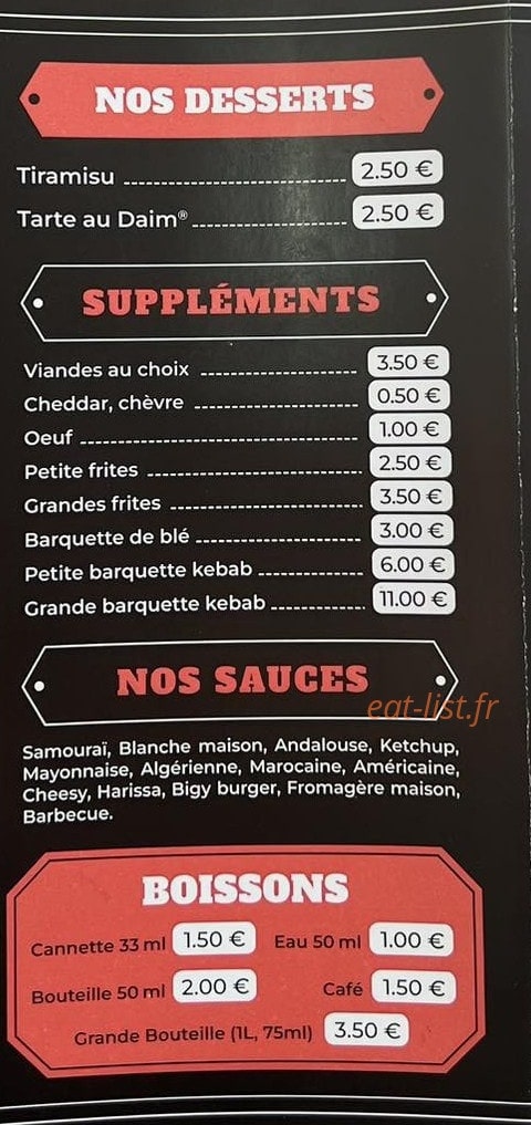 Mondial kebab — carte page 6