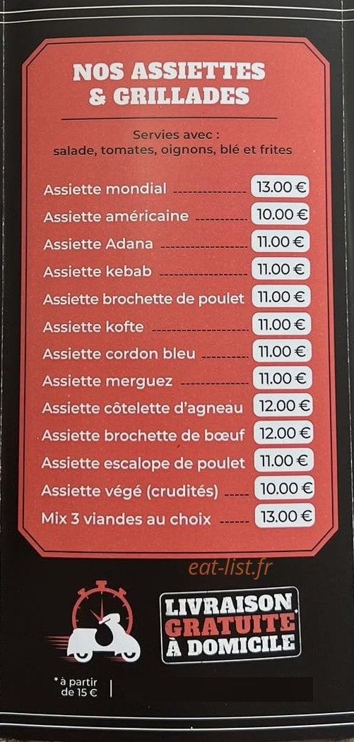 Mondial kebab — carte page 4