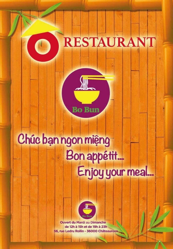 O Restaurant — carte page 1
