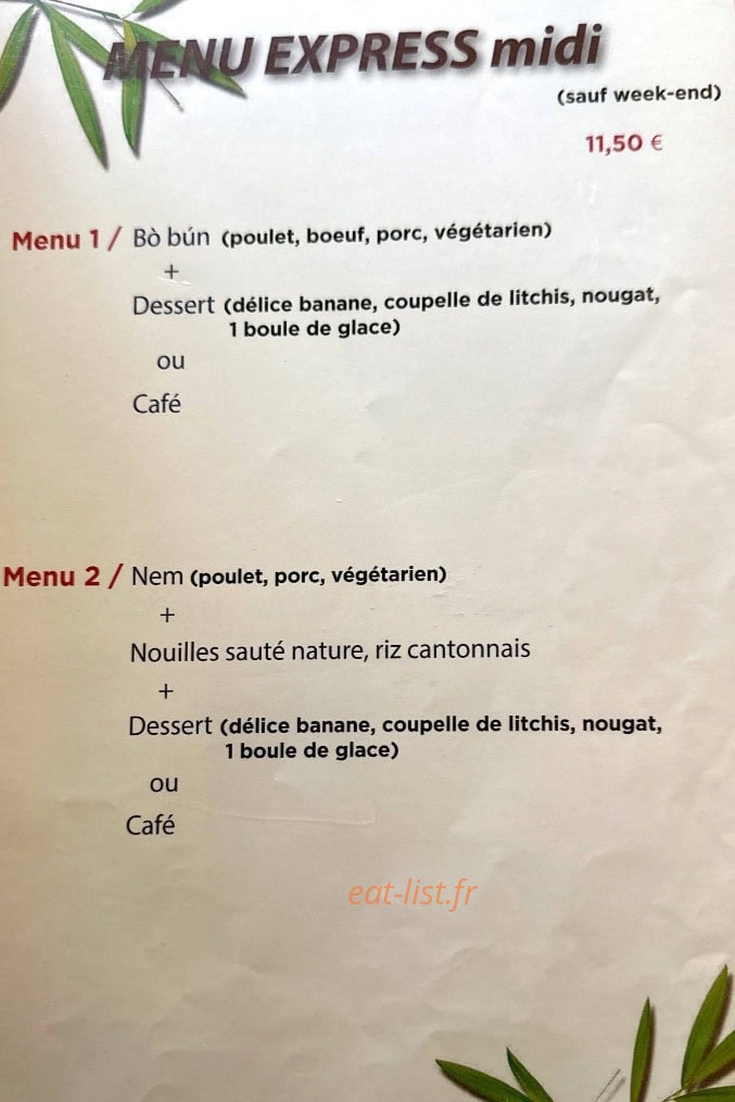 O Restaurant — carte page 6