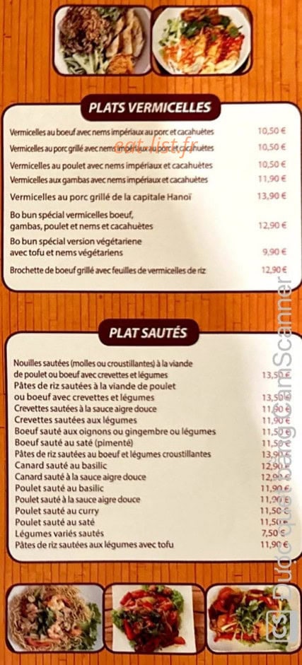 O Restaurant — carte page 4