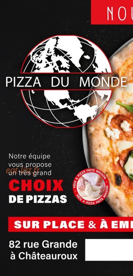 Pizza Du monde — carte page 1