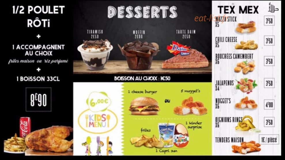 Restaurant O'166 — carte page 4