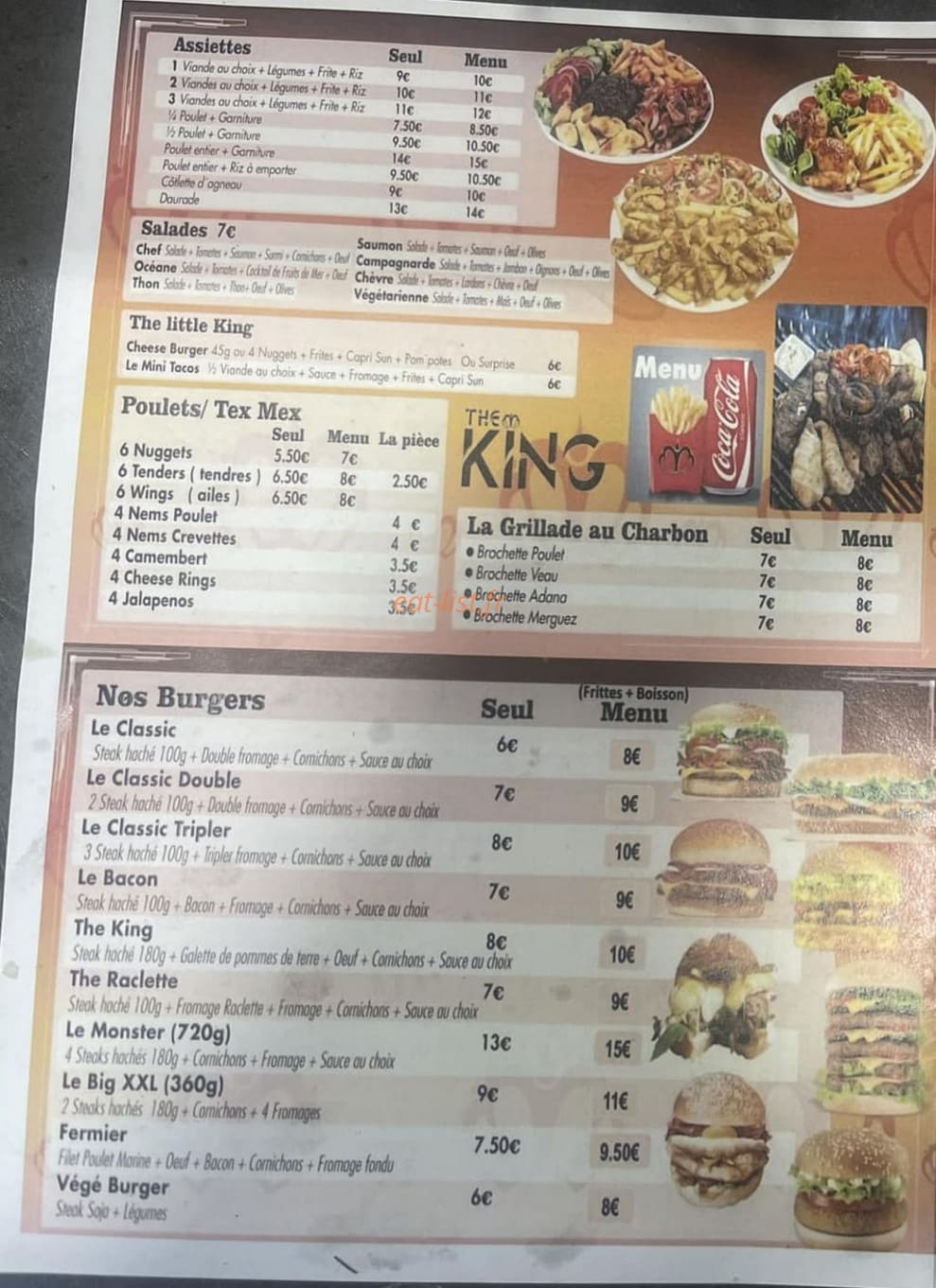 The King — carte page 2