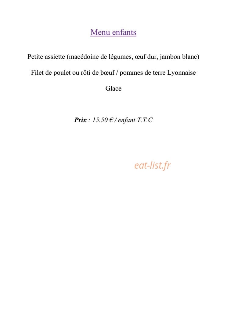 Toutain traiteur — carte page 15