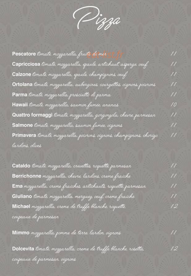 La Dolcevita — carte page 1