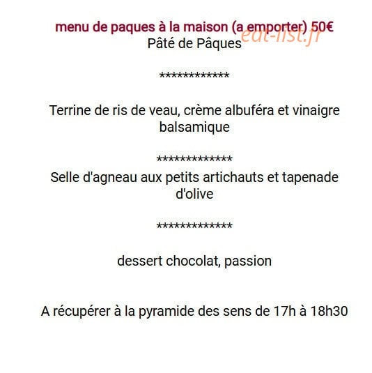 La Pyramide des Sens — carte page 10