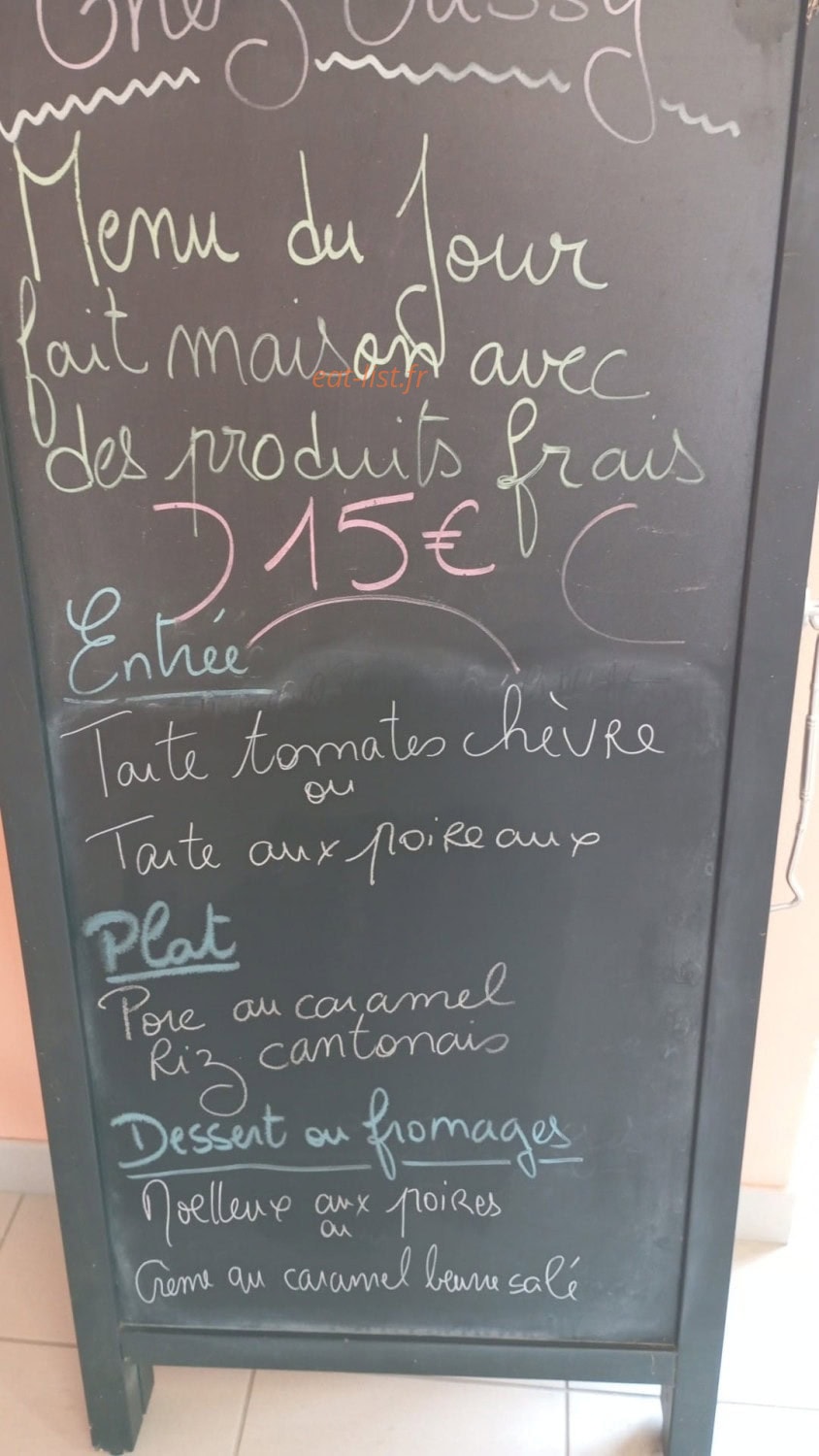 Chez Cassy — carte page 1