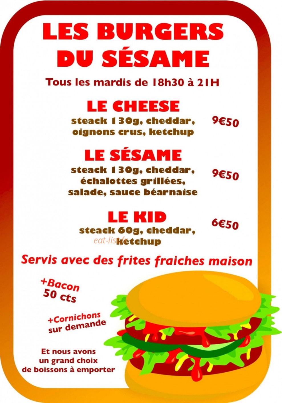 Le Sesame — carte page 1