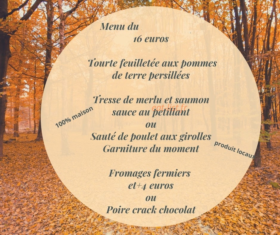 Hotel Restaurant du Berry — carte page 1