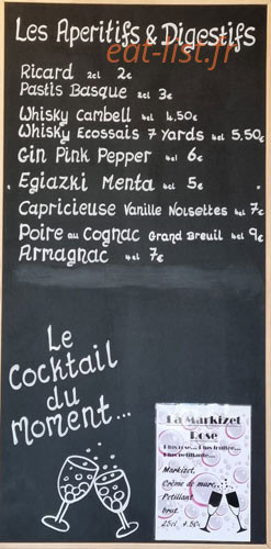 Au Bon Vivre — carte page 2