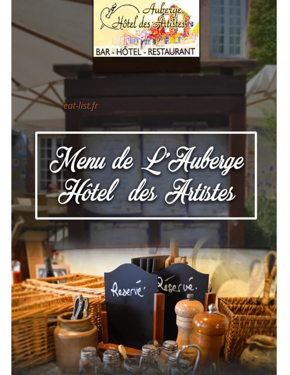 Hôtel des Artistes — carte page 1