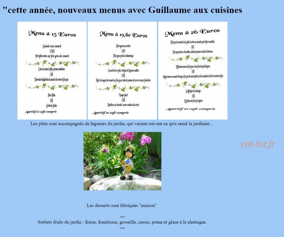 Chez l'Agrichanteur — carte page 1