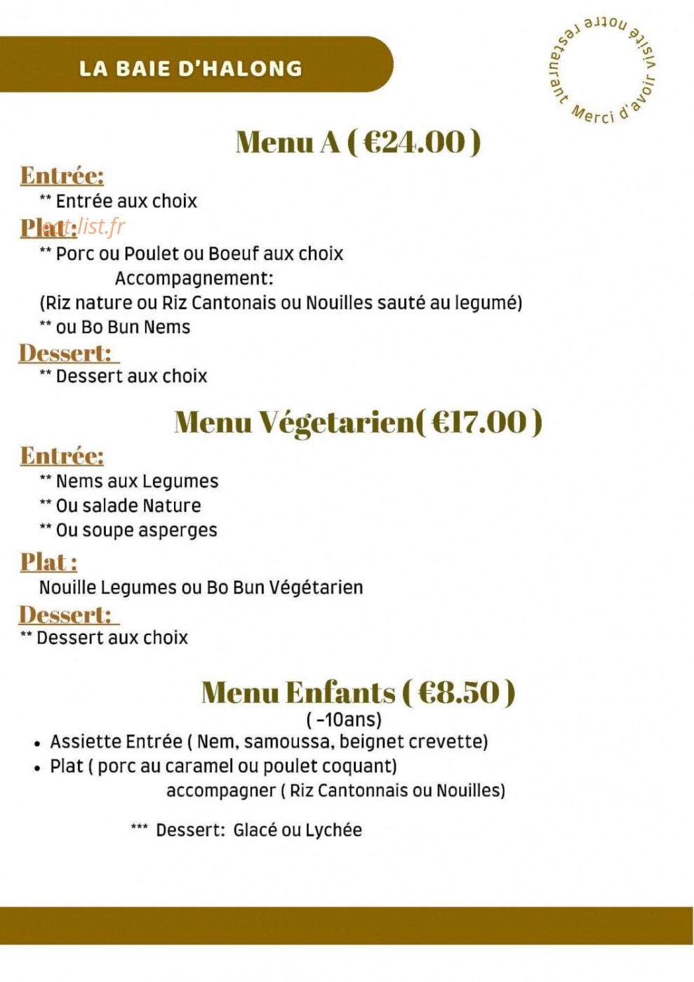 La Baie D’Ha Long — carte page 10