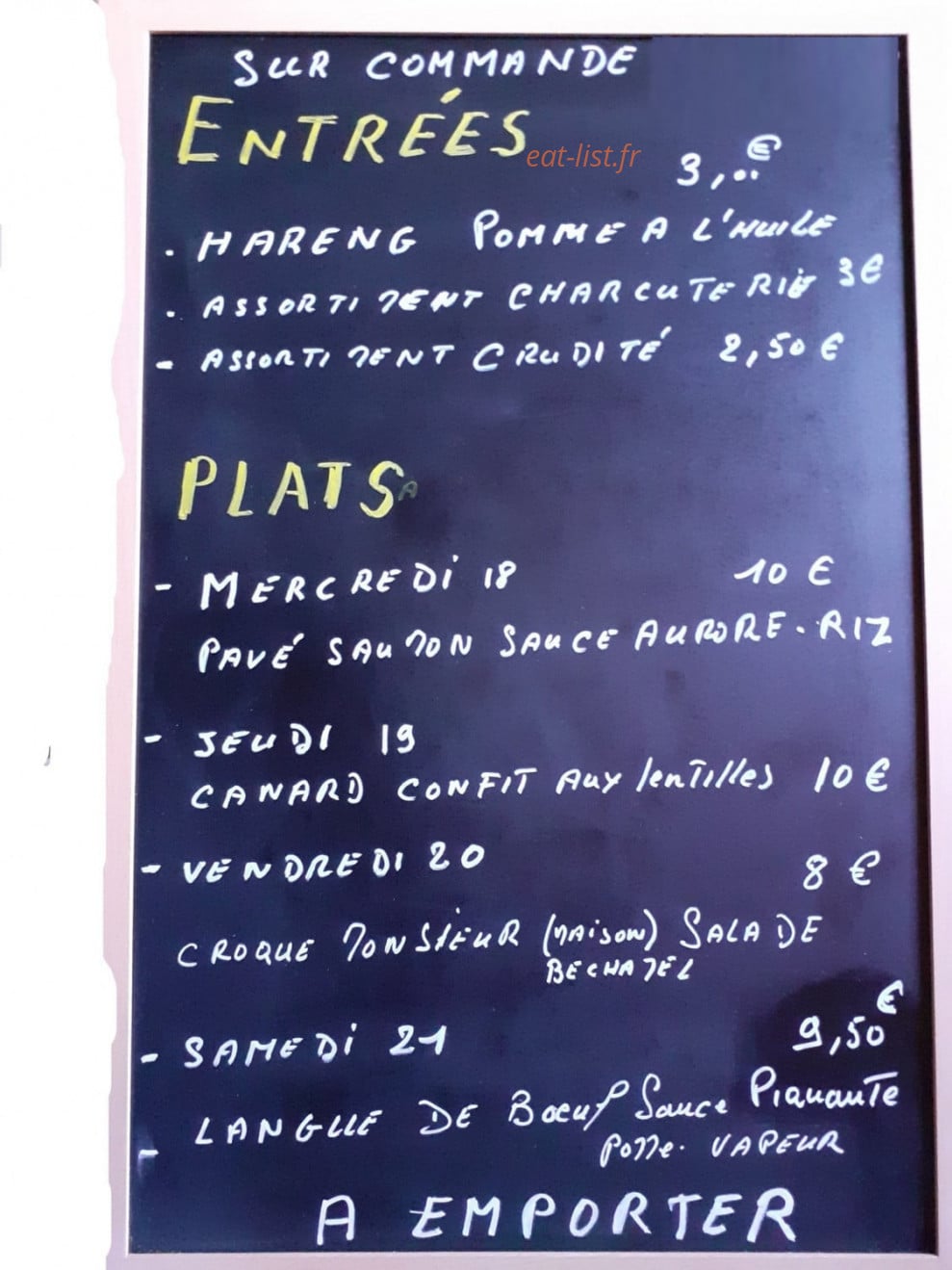 Le P'tit Caf — carte page 1