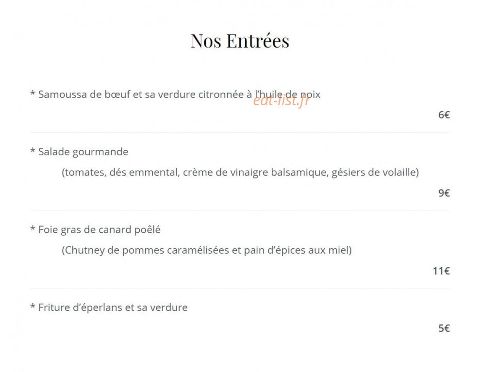 Le Céleste — carte page 1