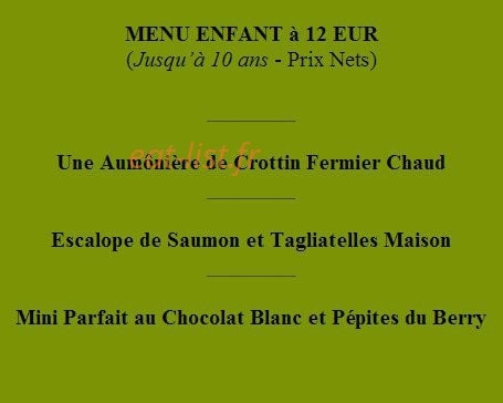 Auberge La Forge — carte page 6