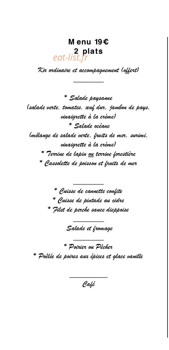 La Charrette — carte page 1