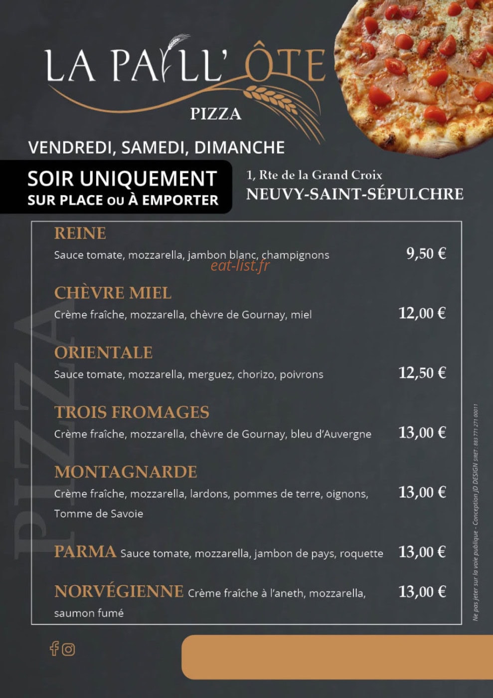La paillote — carte page 1