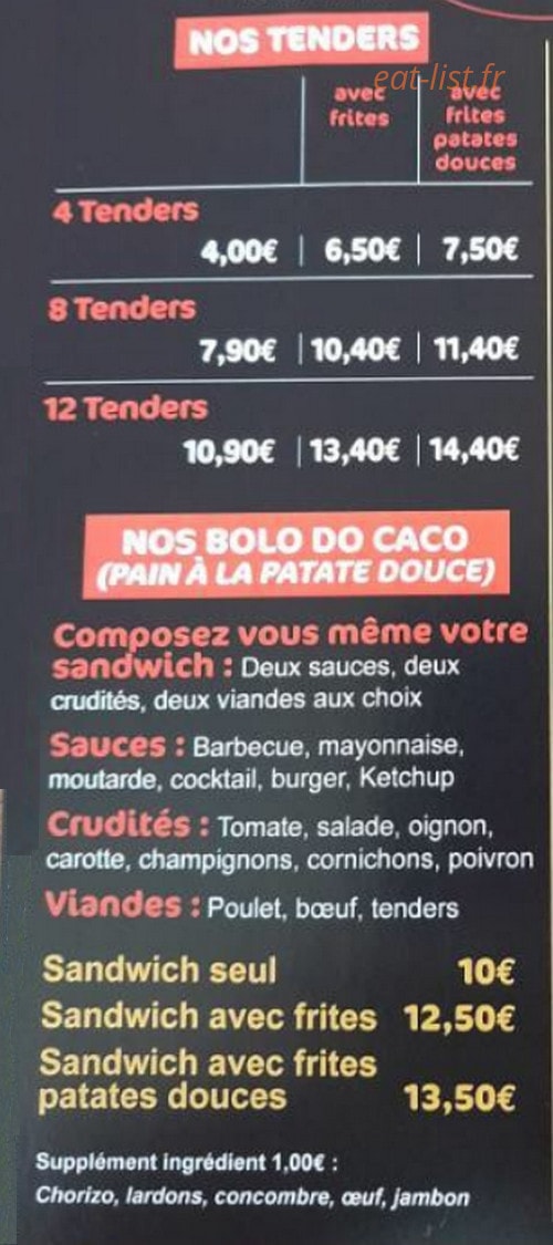 Le Duo des Gourmandises — carte page 4