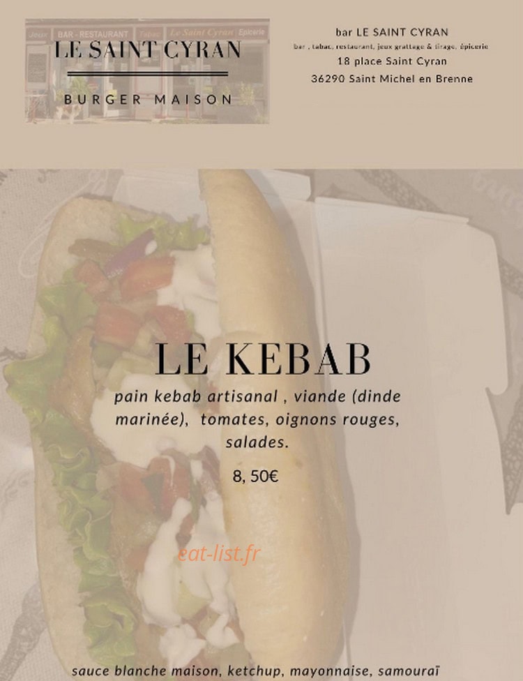 Le Saint Cyran — carte page 3