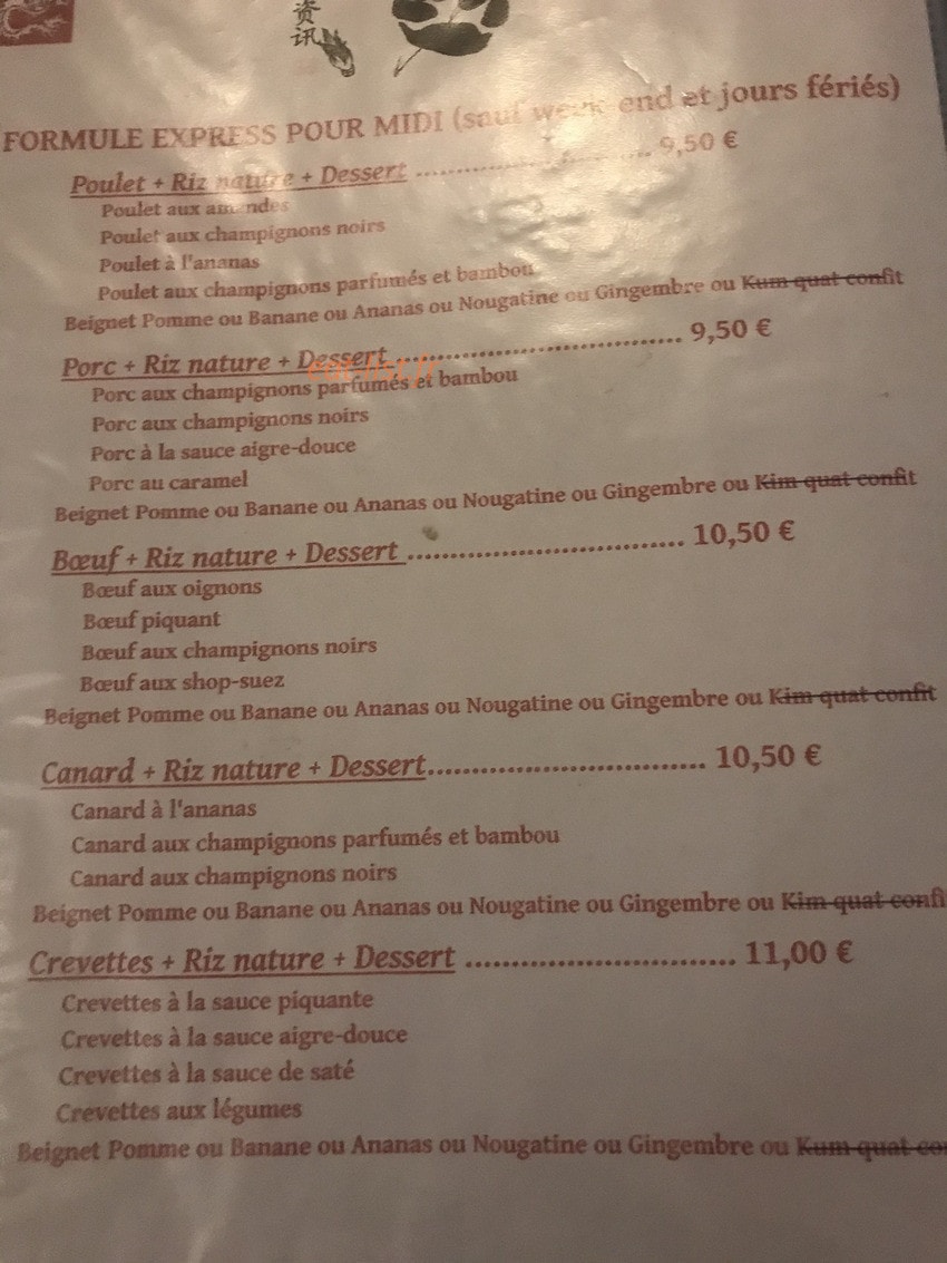 Perle d'Asie — carte page 2