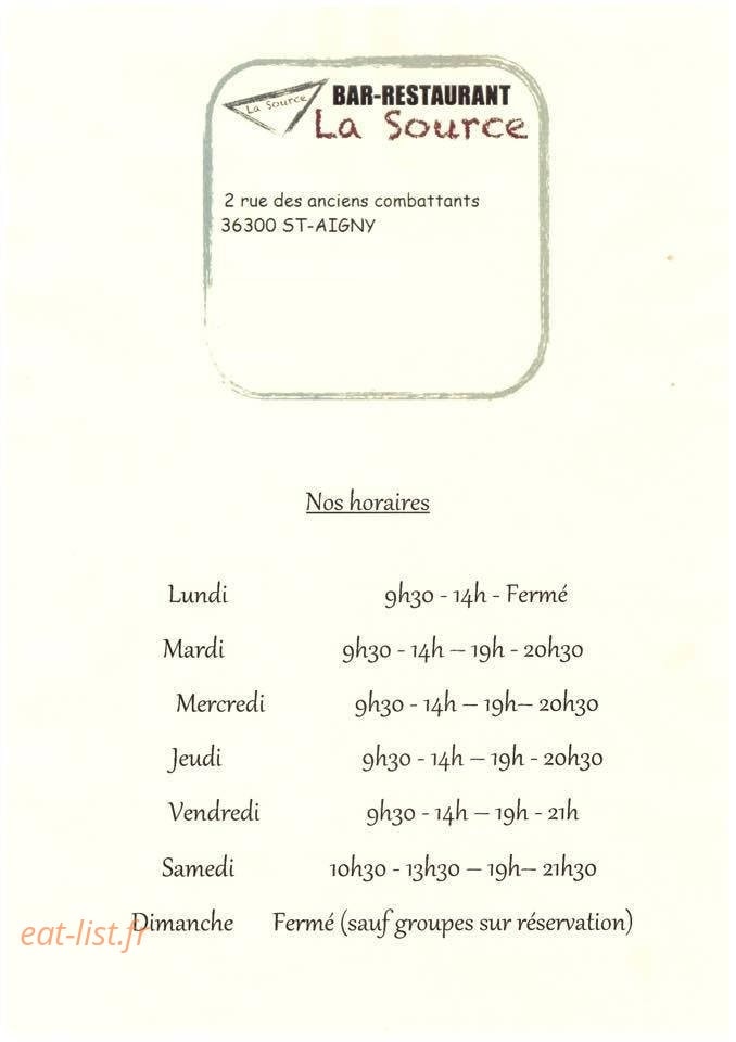 La Source — carte page 1