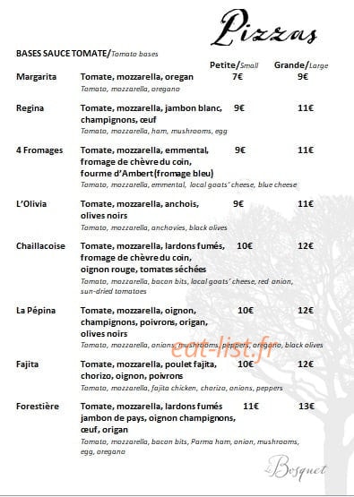 Le Bosquet — carte page 2