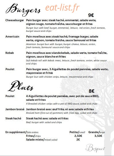 Le Bosquet — carte page 4