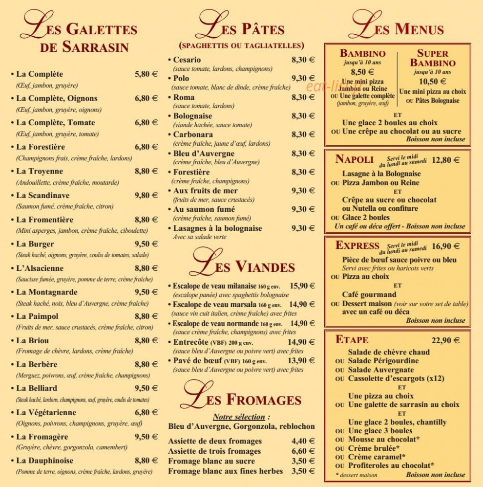 La Tosca — carte page 3