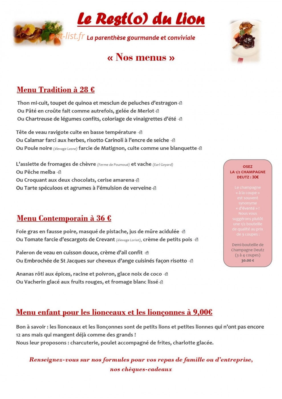 Le Lion d'Argent — carte page 1