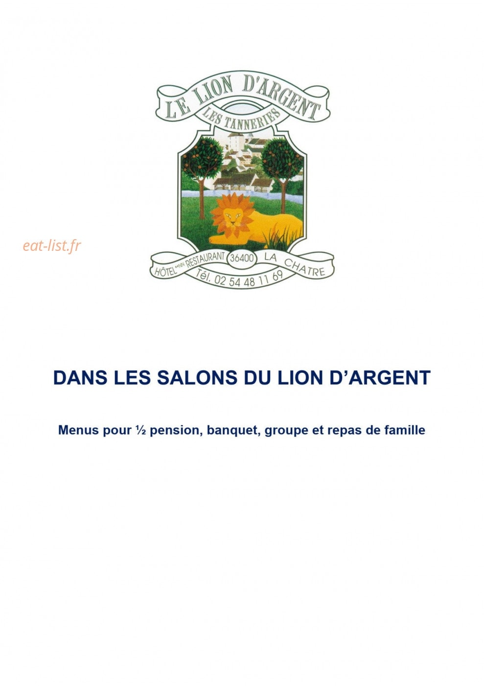 Le Lion d'Argent — carte page 3