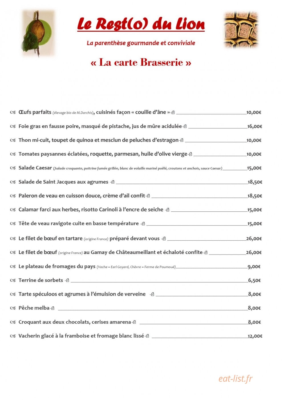 Le Lion d'Argent — carte page 2