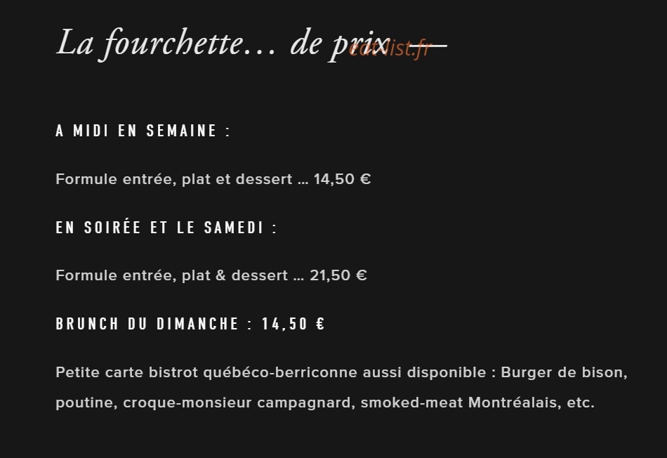 Le p'tit bonheur — carte page 1