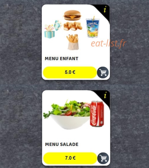 Snap Food — carte page 4
