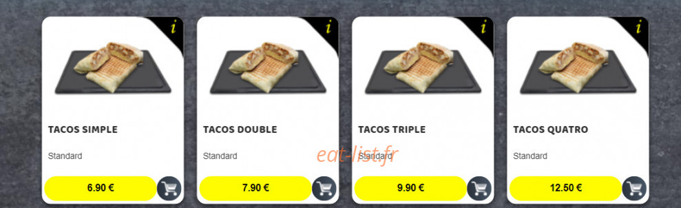 Snap Food — carte page 9