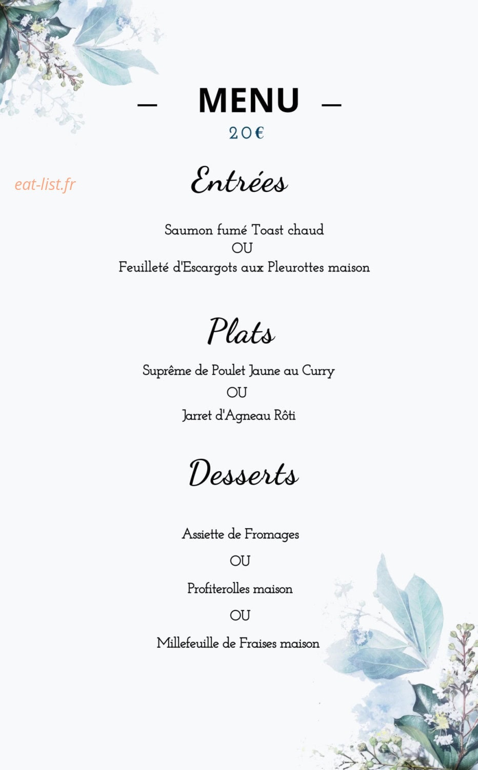 O' Saint Lac — carte page 2