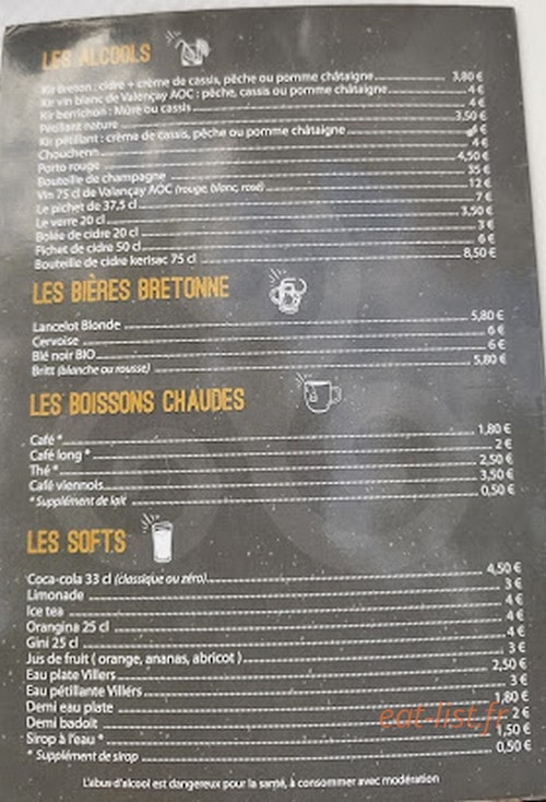 Le Biniou — carte page 2