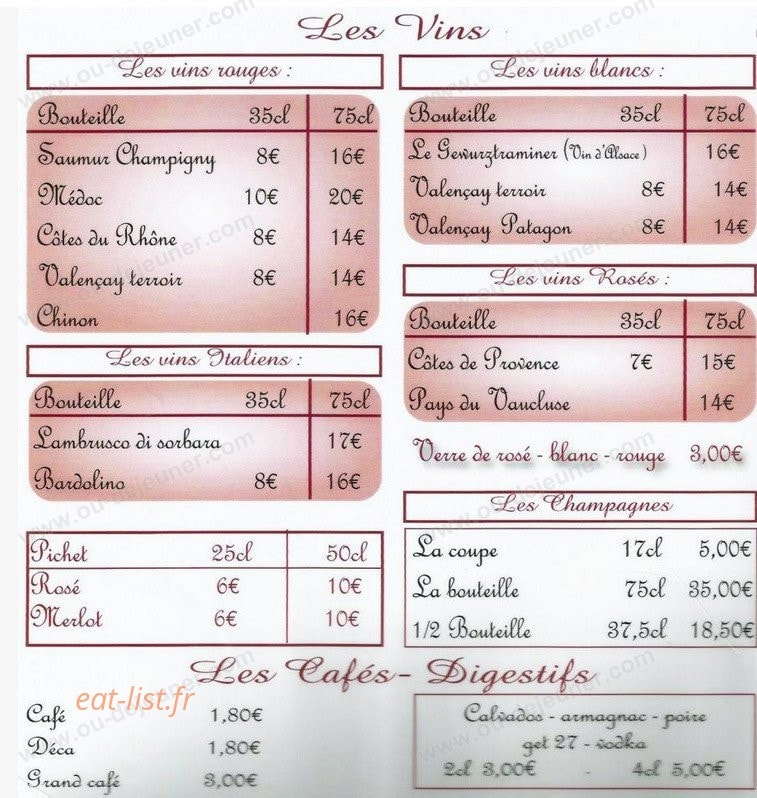 Restaurant Pizza Nat — carte page 8