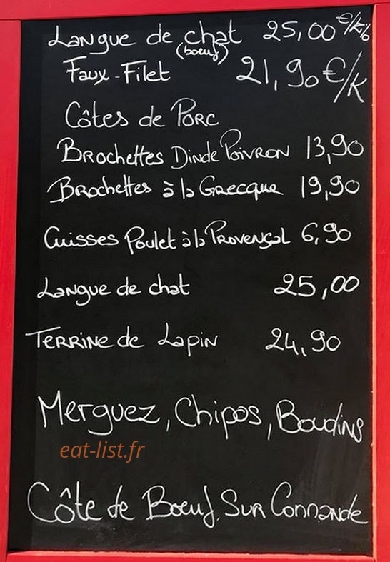 Cookie Café — carte page 2