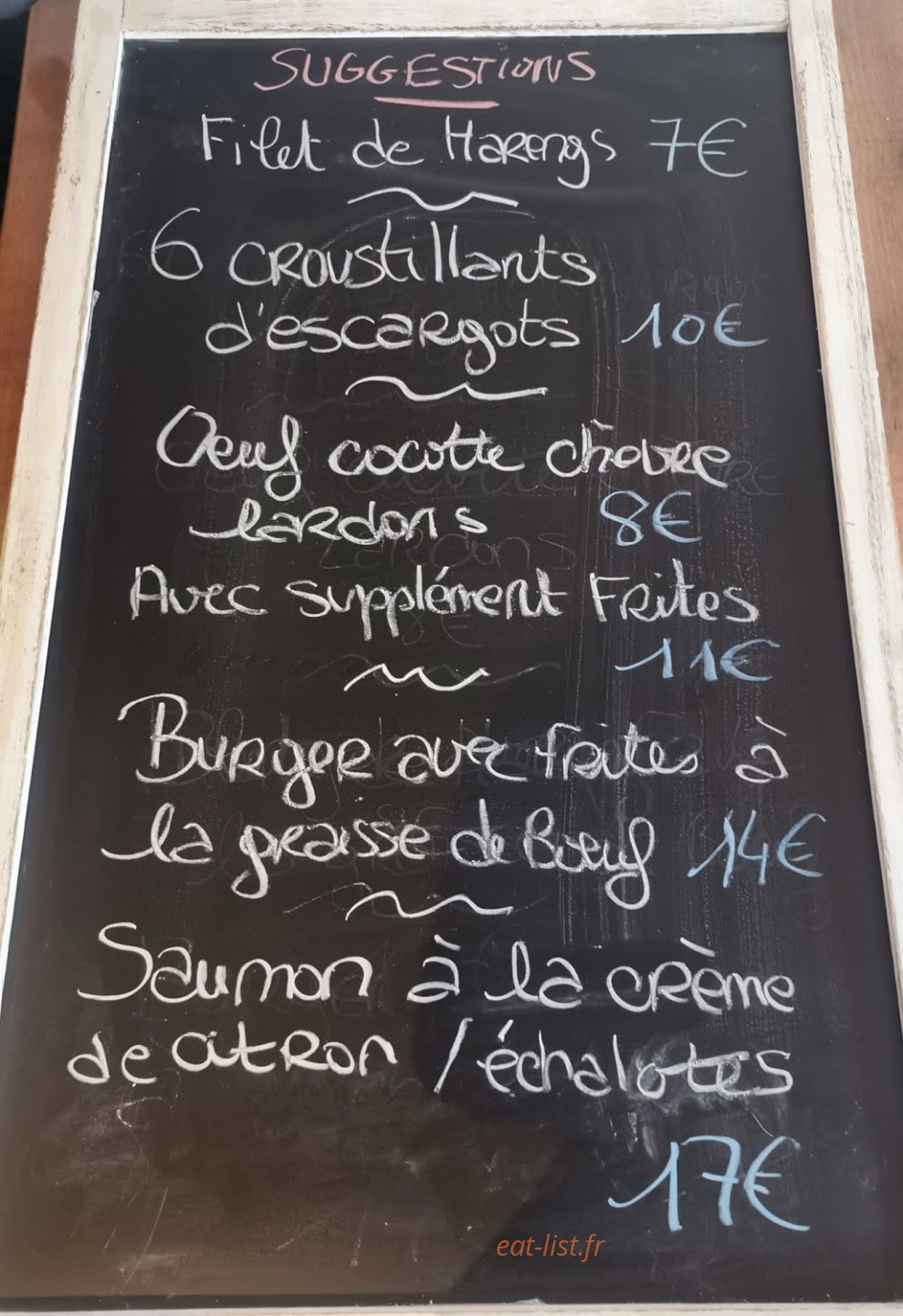 Le Clan Gourmand — carte page 1